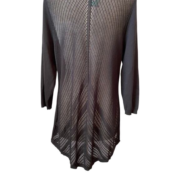 Maurices NWT Women's Plus 2X Boho Lightweight Open Knit Back Hi Lo Knit Cardigan - Picture 6 of 11